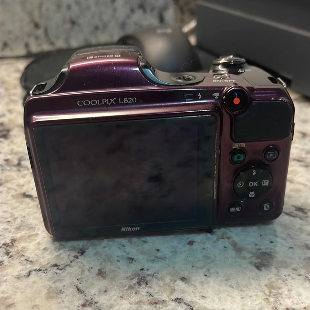 Nikon Coolpix Digital Camera Purple Compact Design Used works just fine